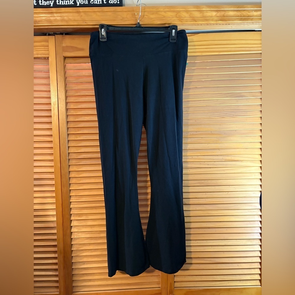 Black Dunnes Lounge Workout Flare Leg Women Pants
